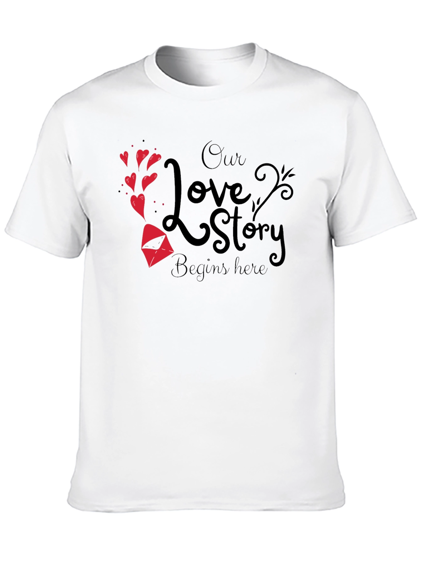 Our Love Story Begins Here T-Shirt