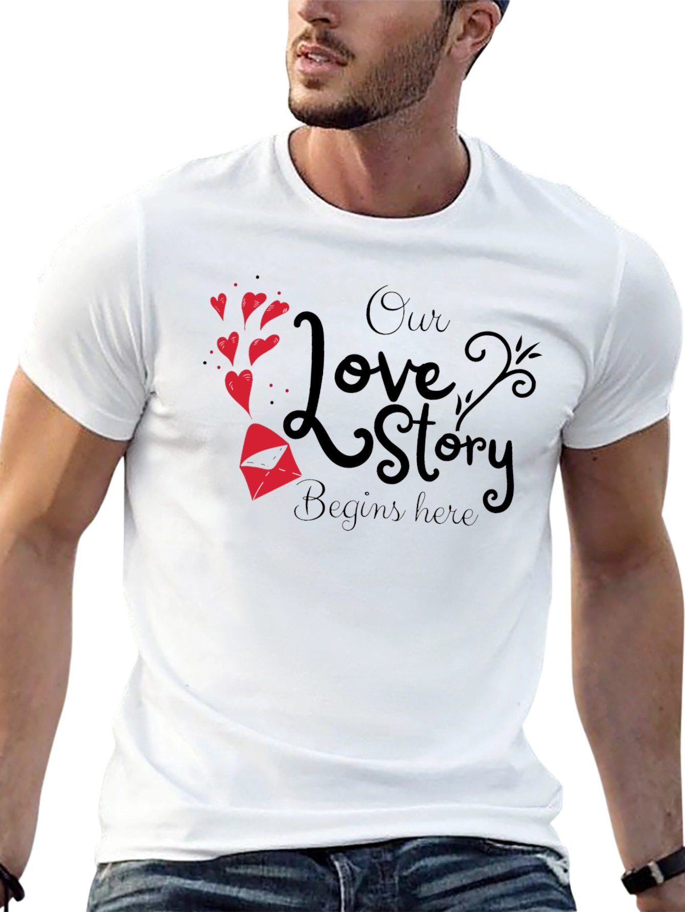 Our Love Story Begins Here T-Shirt