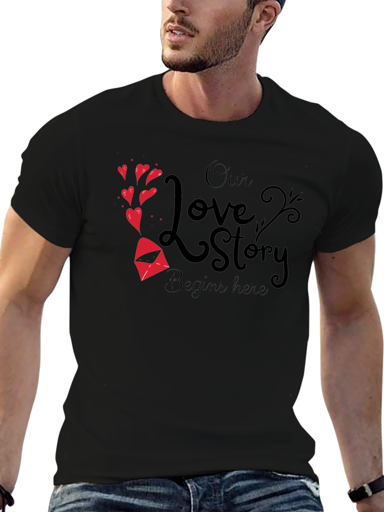 Our Love Story Begins Here T-Shirt