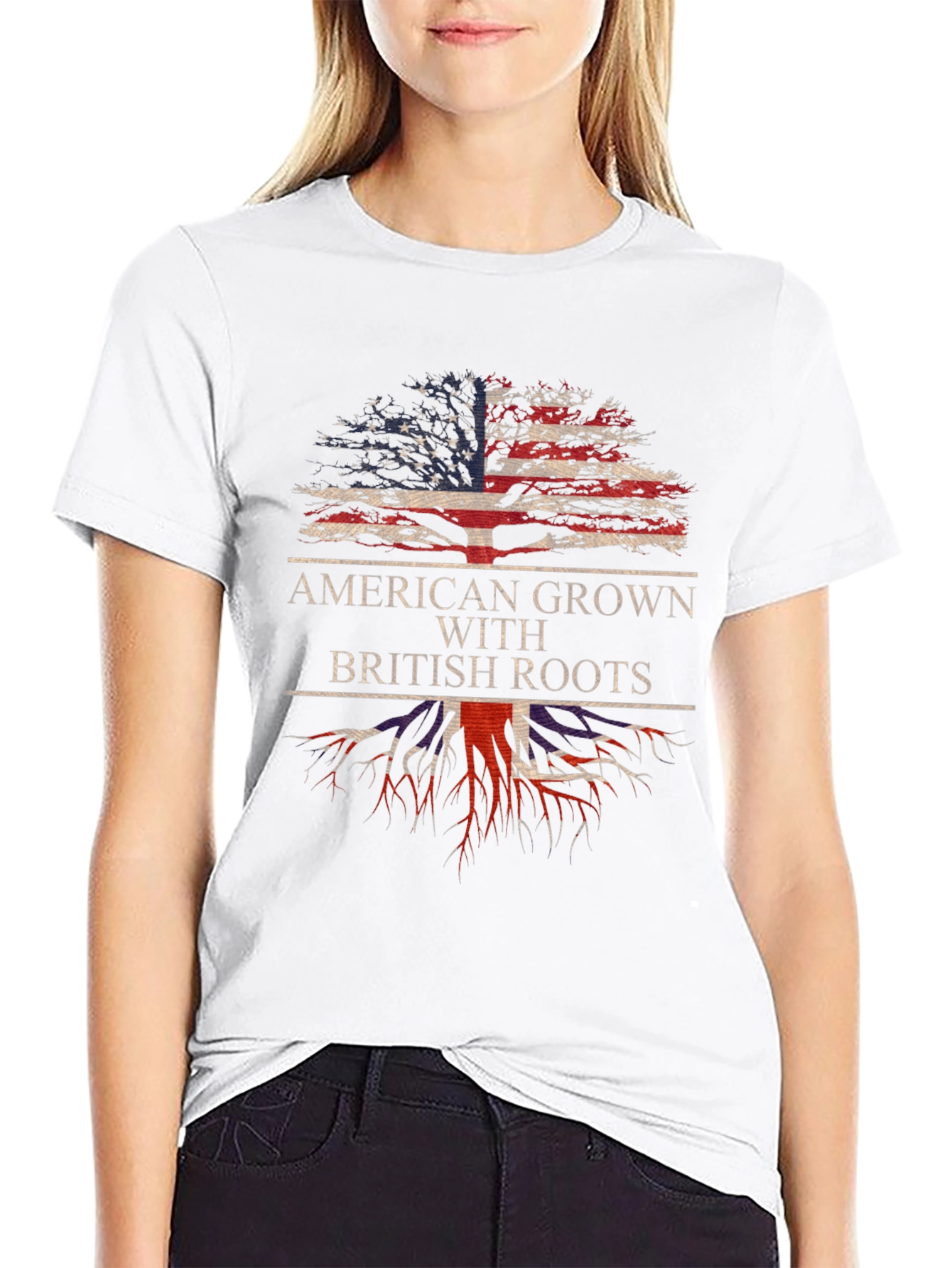 American Grown with British Roots T-Shirt