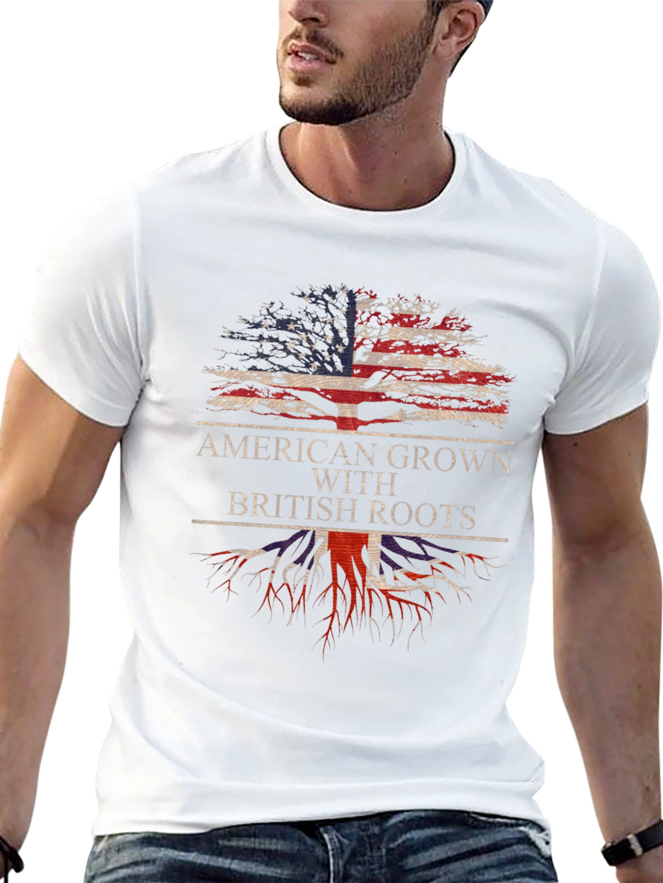American Grown with British Roots T-Shirt