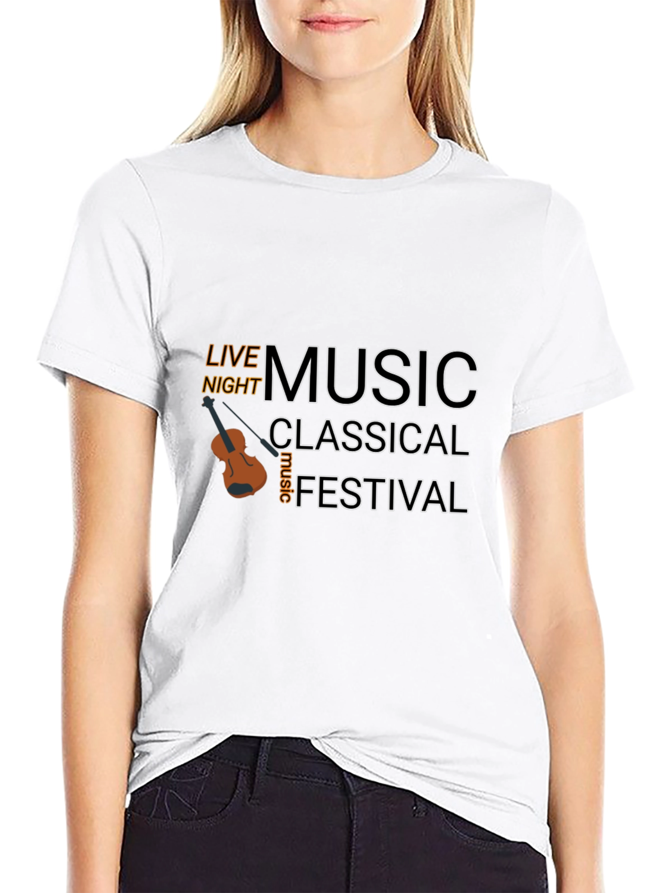 Live Music Festival Black T-Shirt