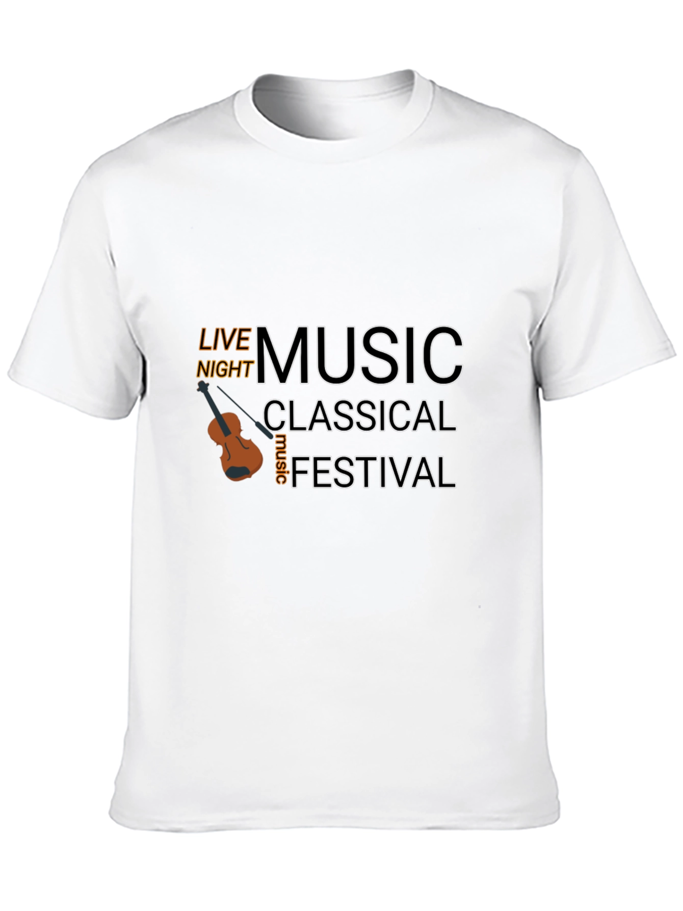 Live Music Festival Black T-Shirt