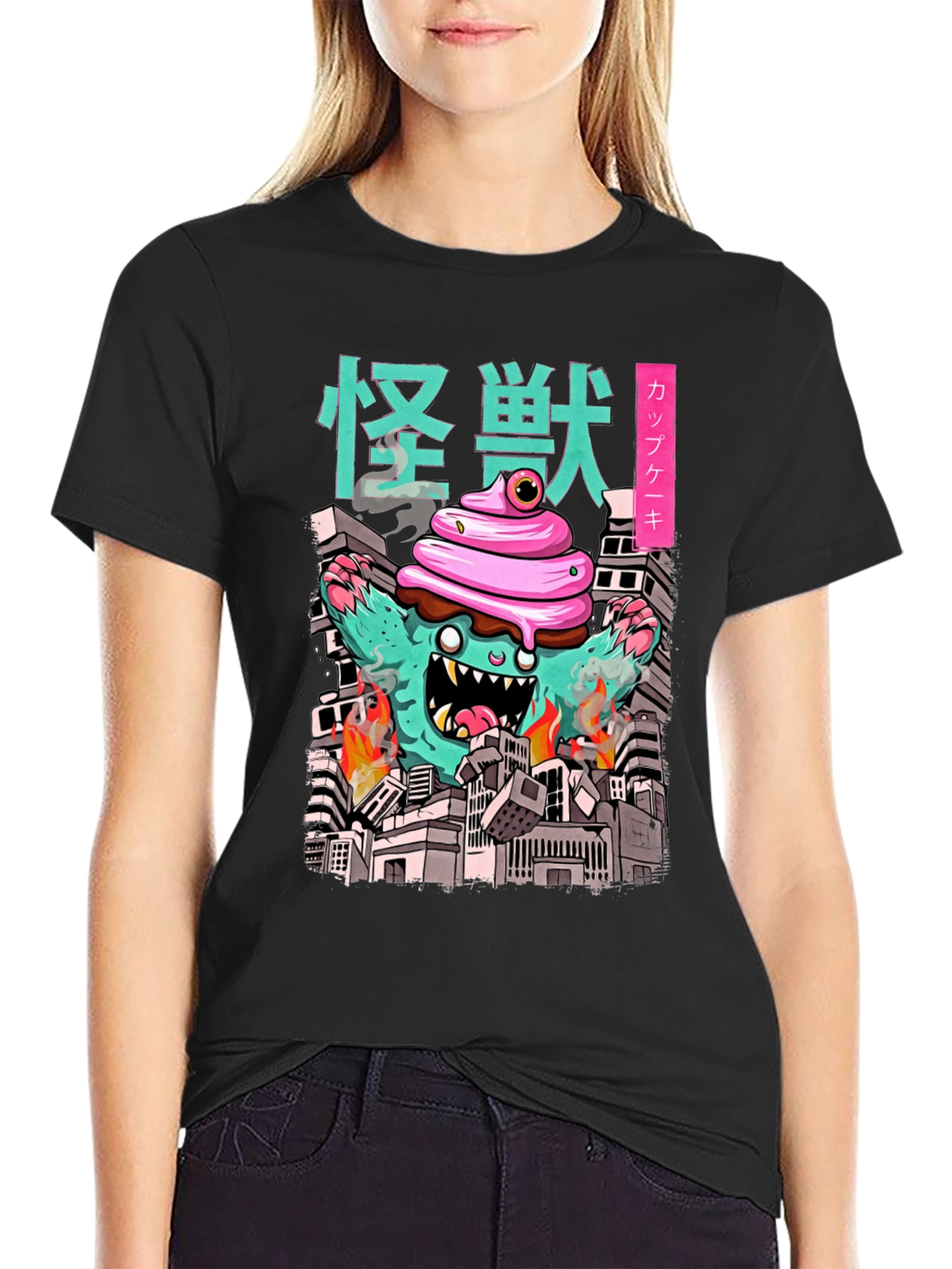 Cupcake Kaiju Graphic Tee - Monster T-Shirt