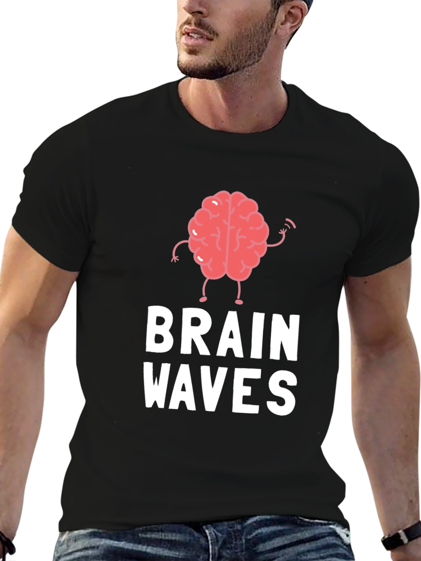 Brain Waves Graphic Tee - Funny T-Shirt