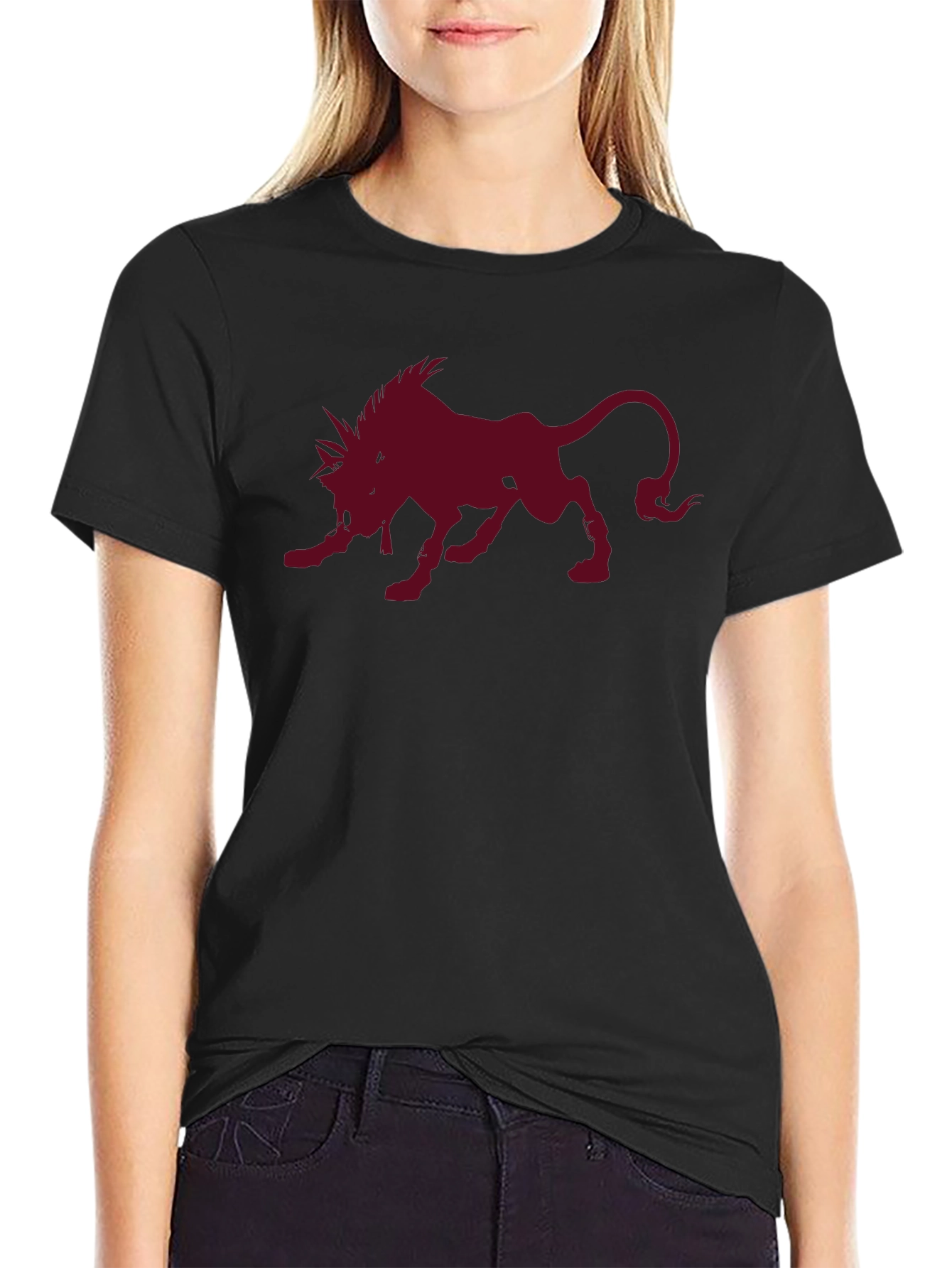 Red XIII Final Fantasy VII Black T-Shirt