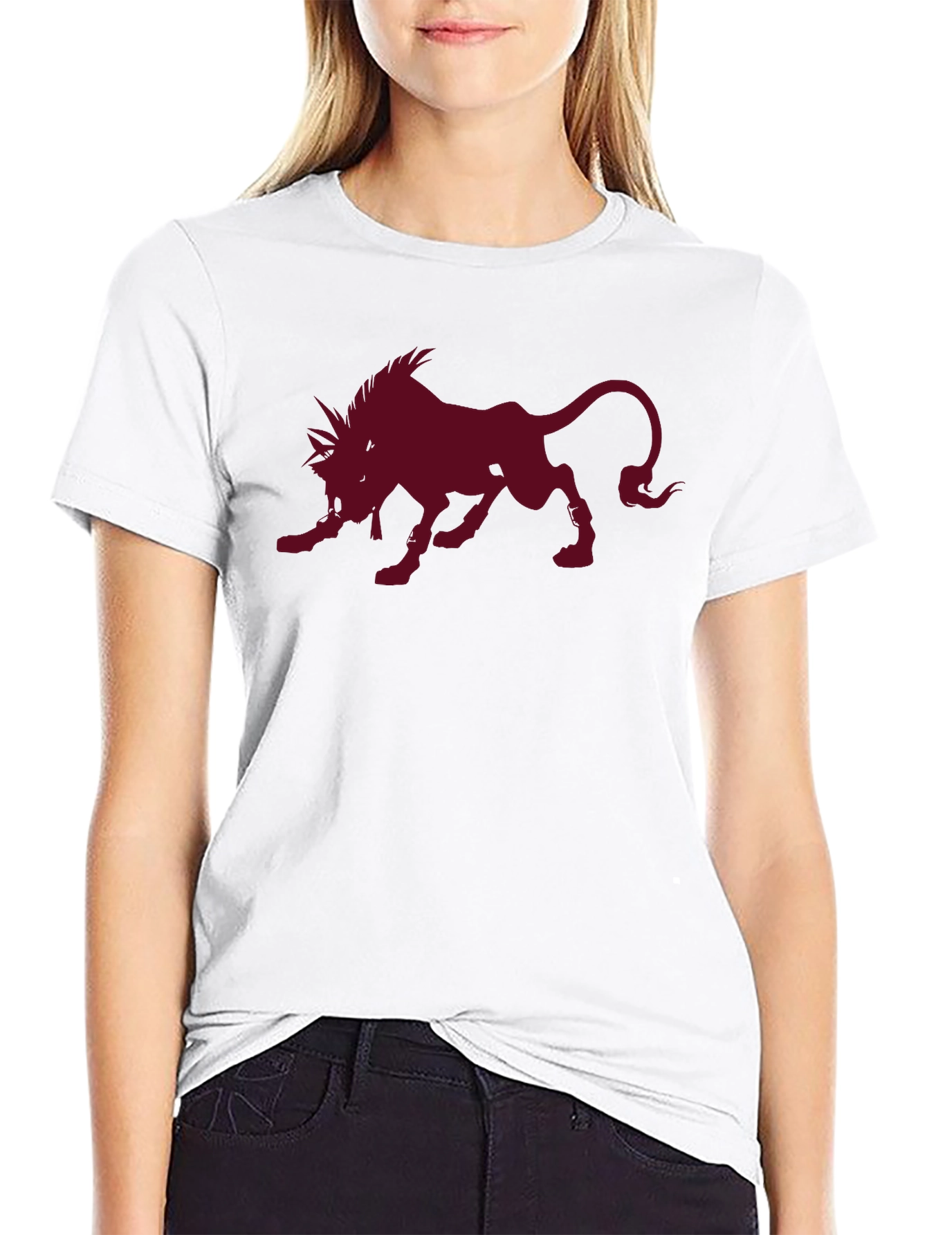 Red XIII Final Fantasy VII Black T-Shirt