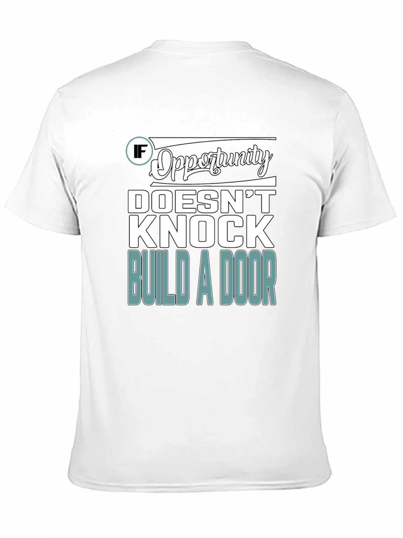 Opportunity Knocks Graphic T-Shirt - Black