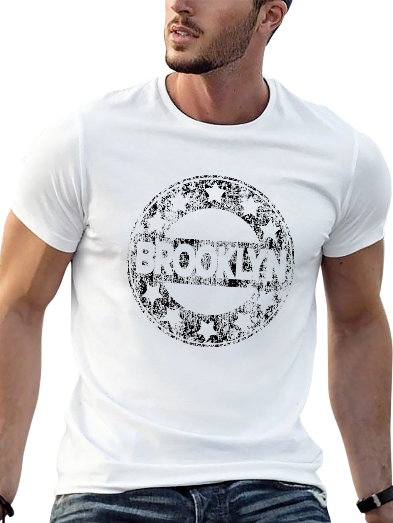 Brooklyn Graphic T-Shirt - Black Cotton Tee