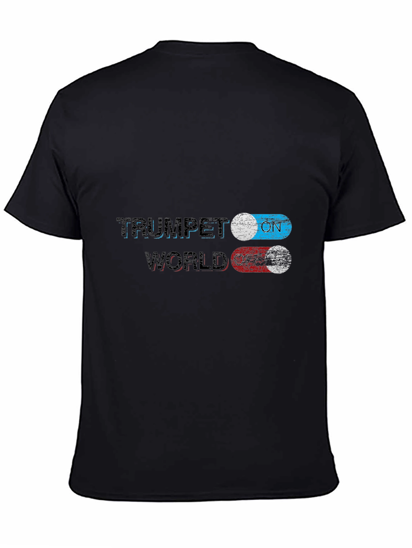 Trumpet ON World OFF Graphic T-Shirt