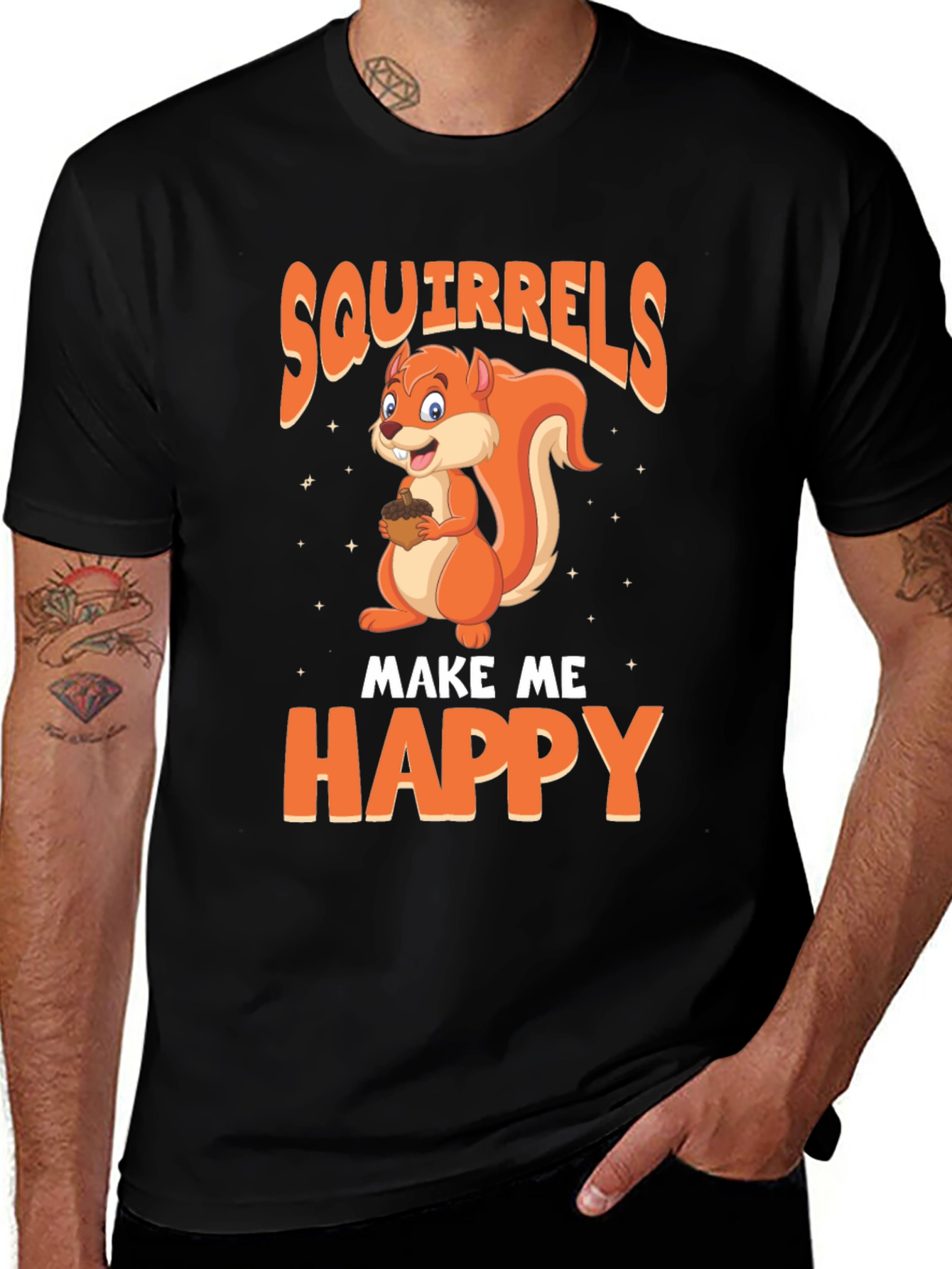 Squirrels Make Me Happy T-Shirt