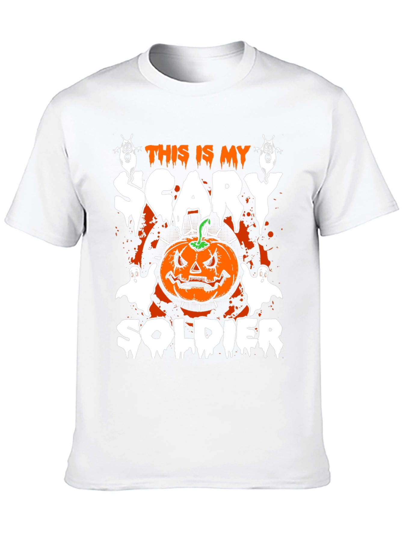 Halloween Scary Soldier Graphic Tee