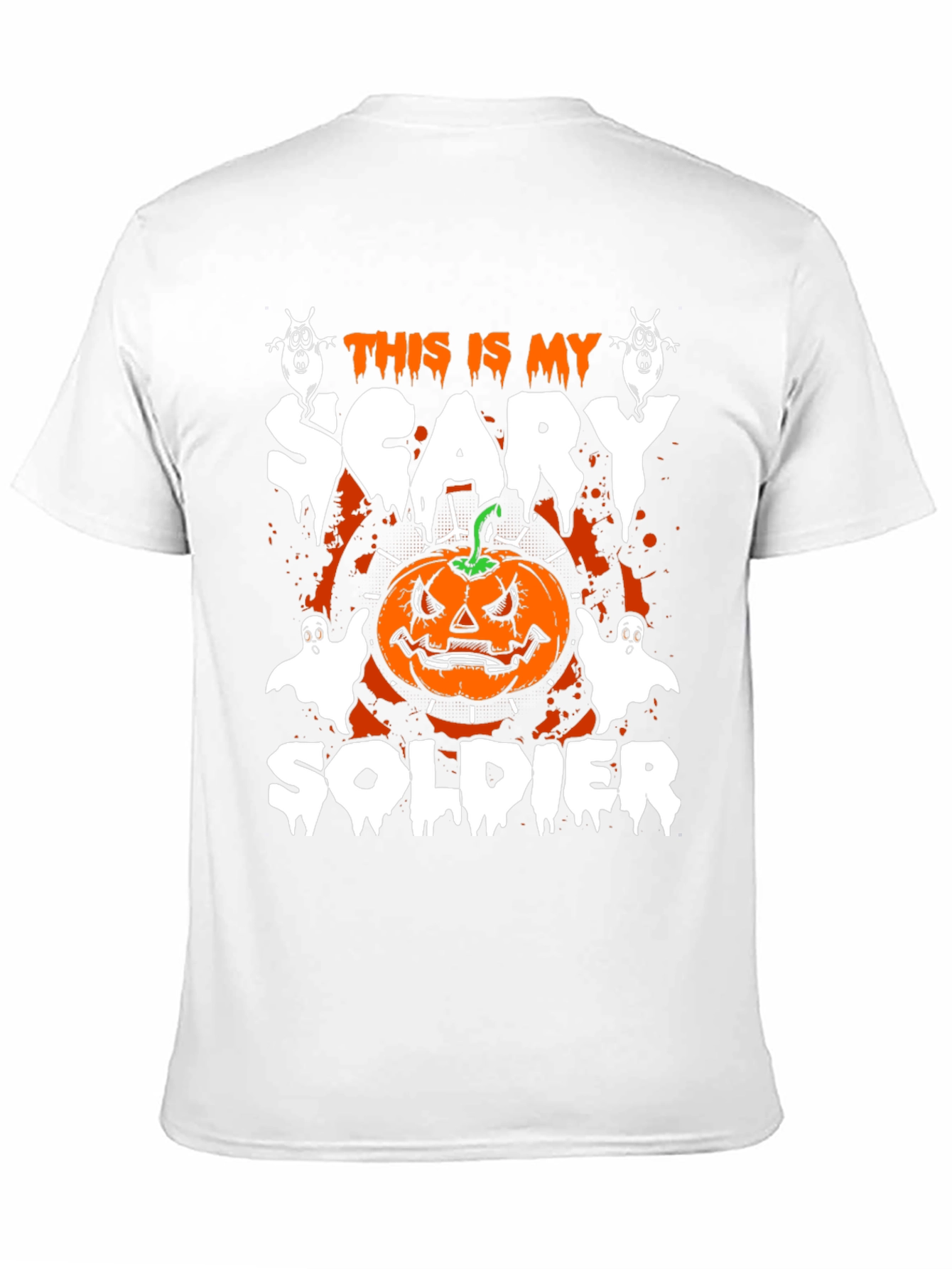 Halloween Scary Soldier Graphic Tee