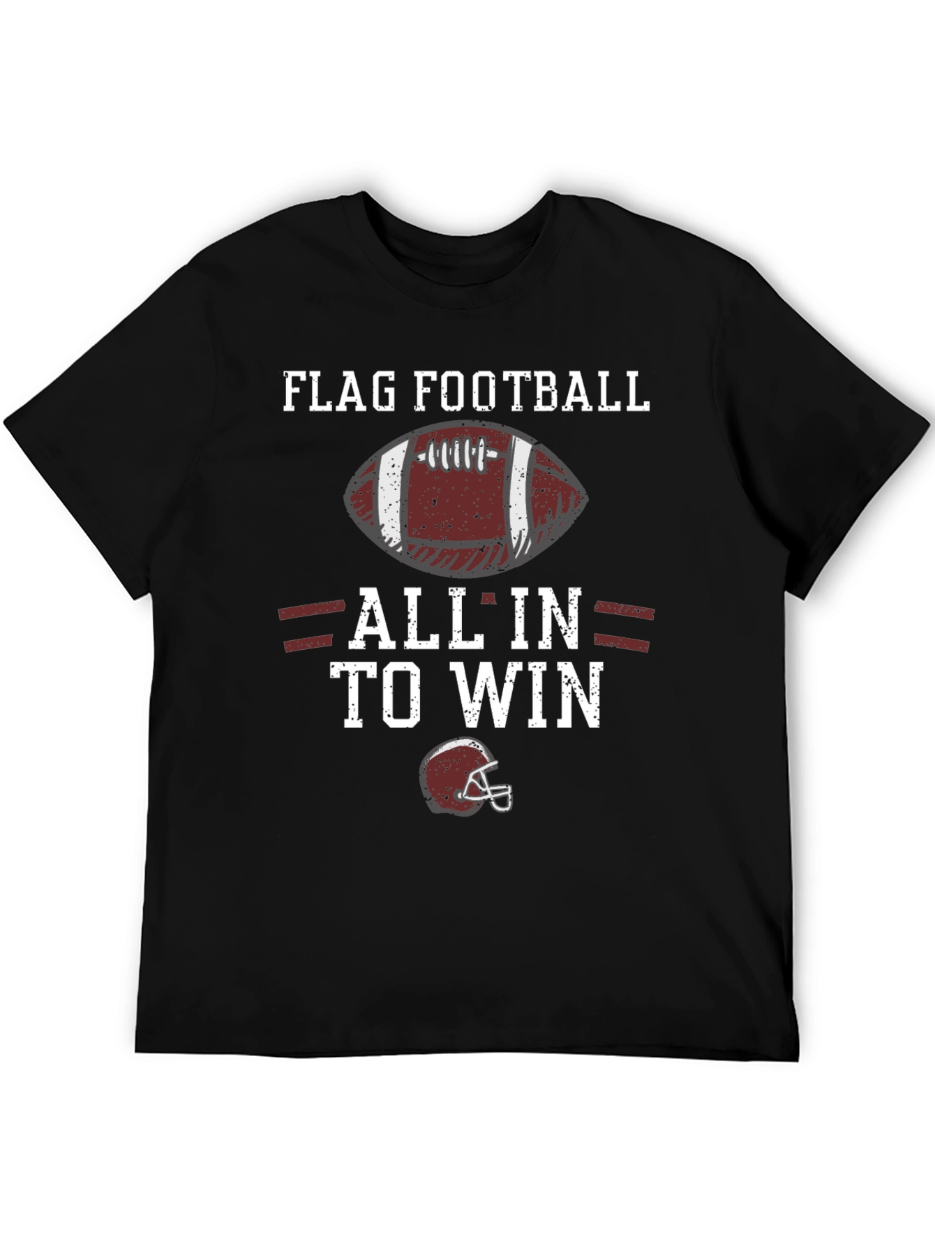 Flag Football All In To Win Graphic T-Shirt