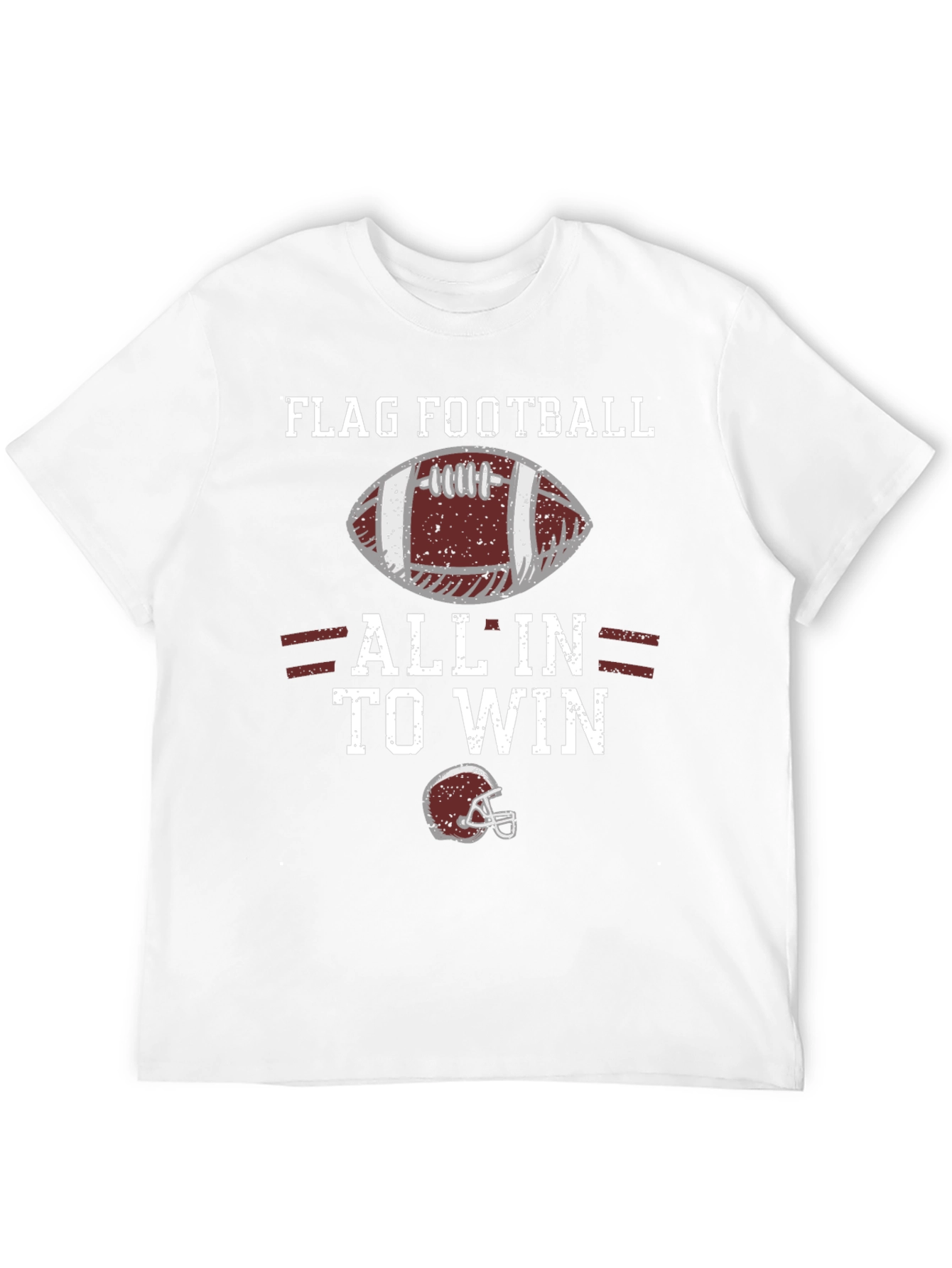 Flag Football All In To Win Graphic T-Shirt