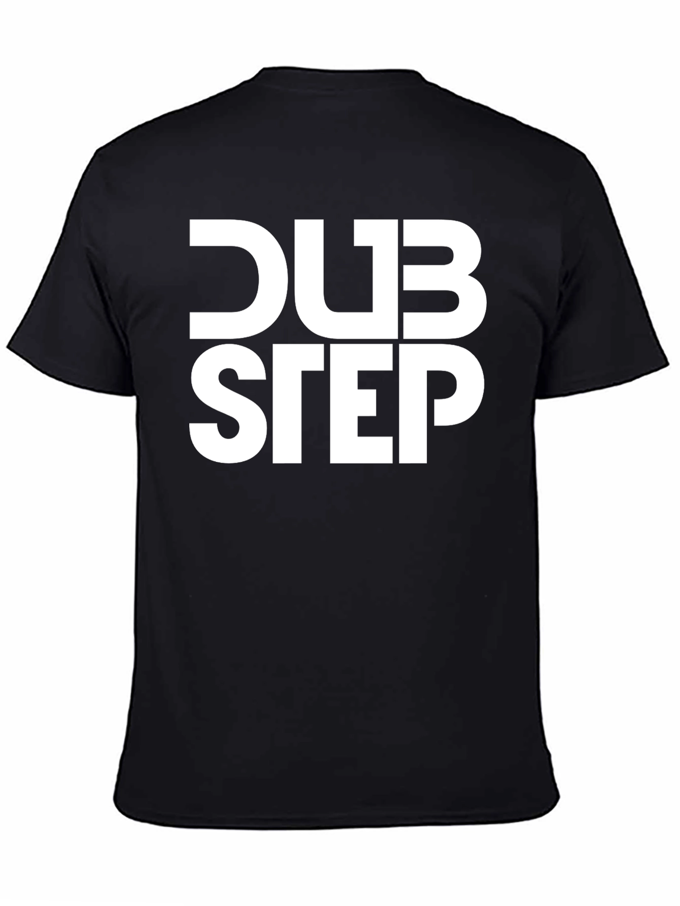 Dubstep Graphic Tee - Black Cotton Music Shirt