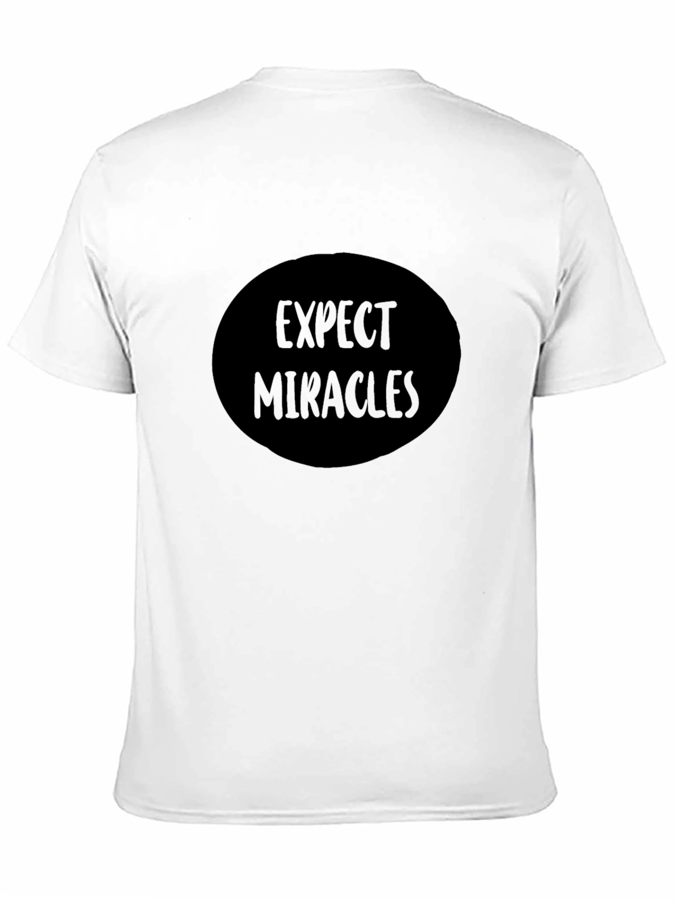 Expect Miracles Black Graphic Tee