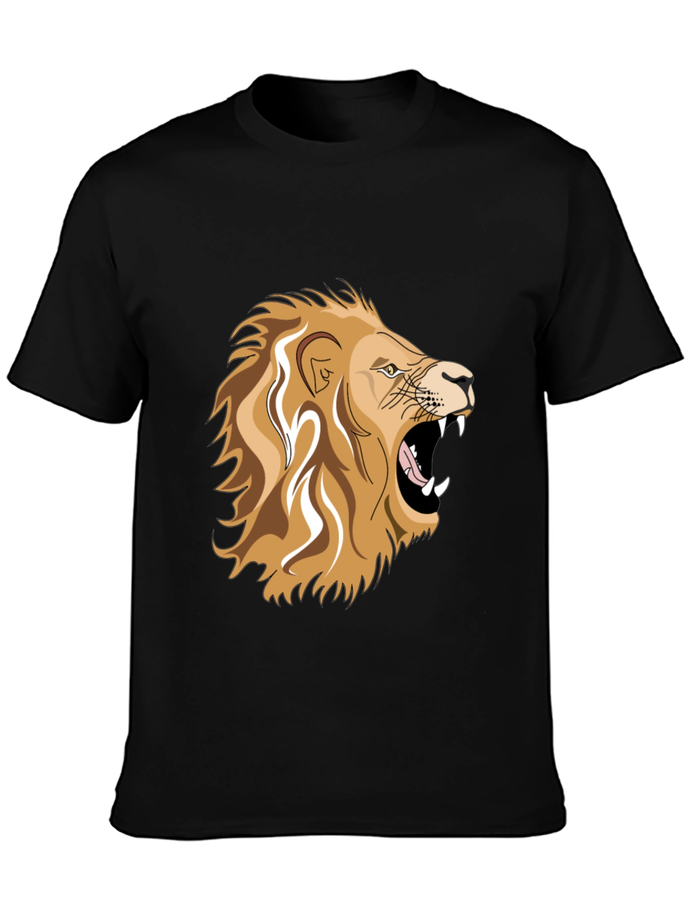 Lion Graphic Black T-Shirt