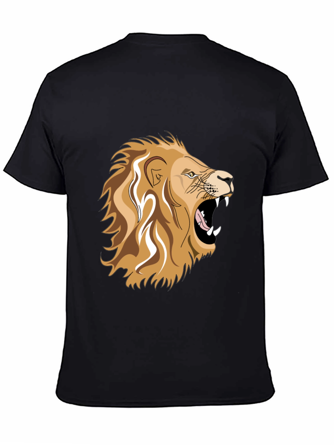 Lion Graphic Black T-Shirt