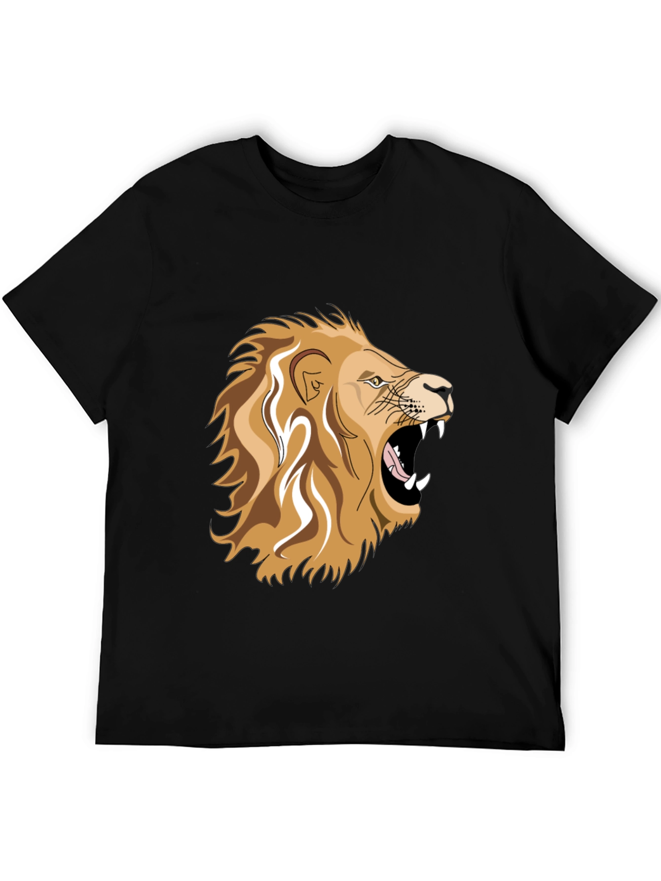 Lion Graphic Black T-Shirt