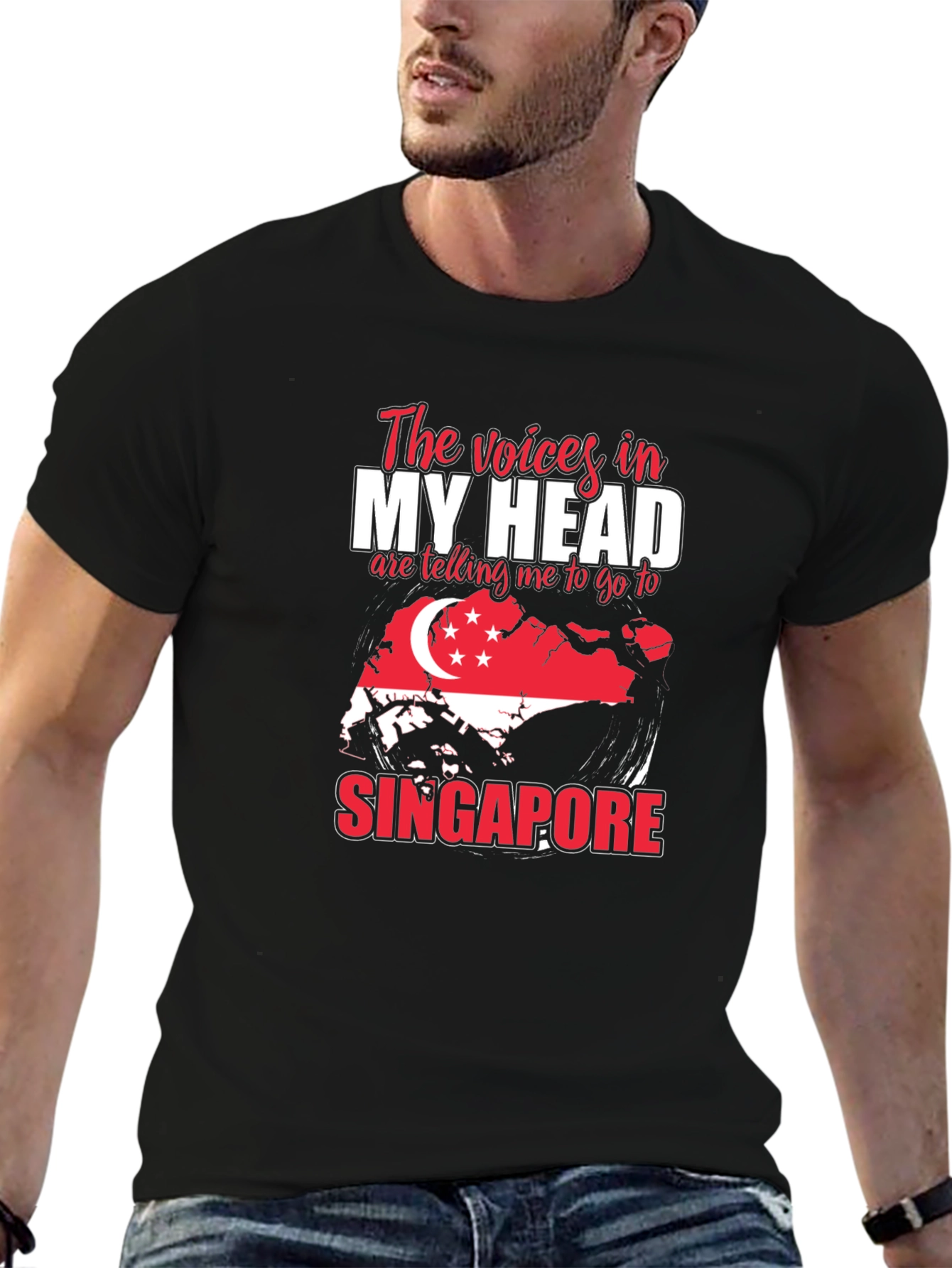 Singapore Graphic T-Shirt - Voices In My Head