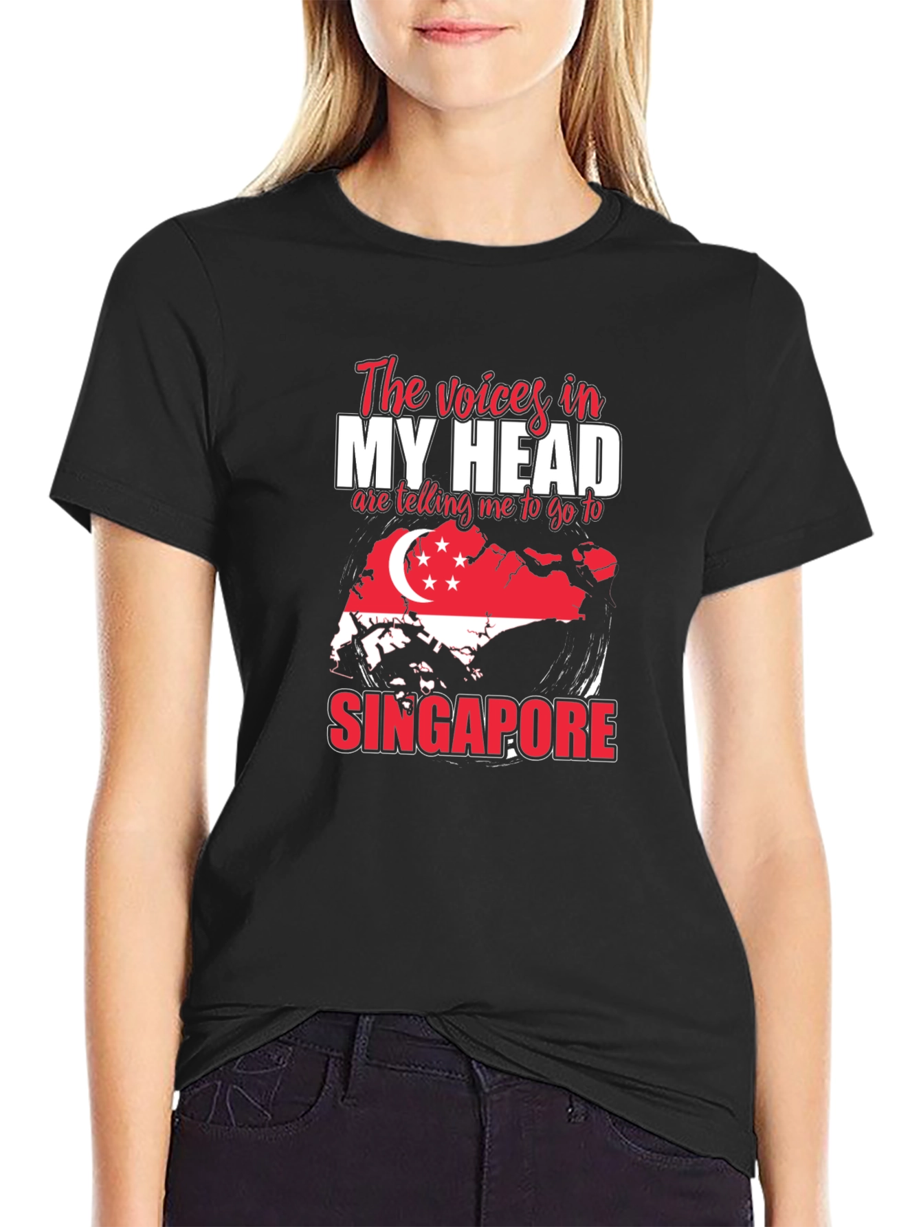 Singapore Graphic T-Shirt - Voices In My Head