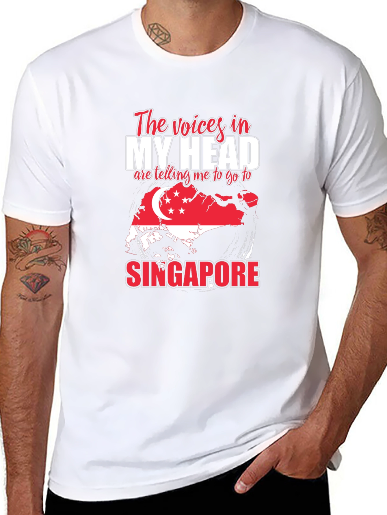 Singapore Graphic T-Shirt - Voices In My Head