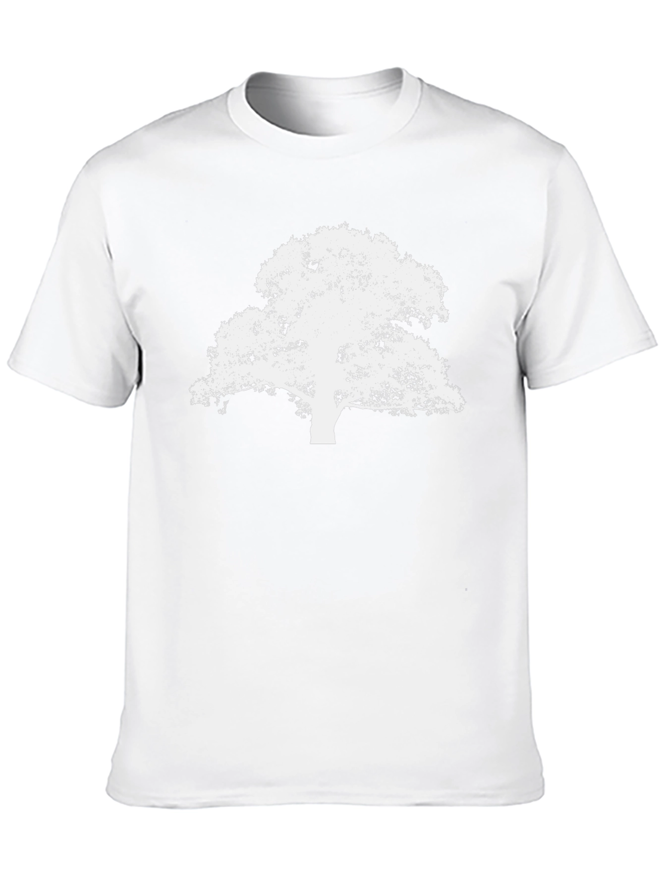 White Tree on Black Tee - Graphic Nature Shirt