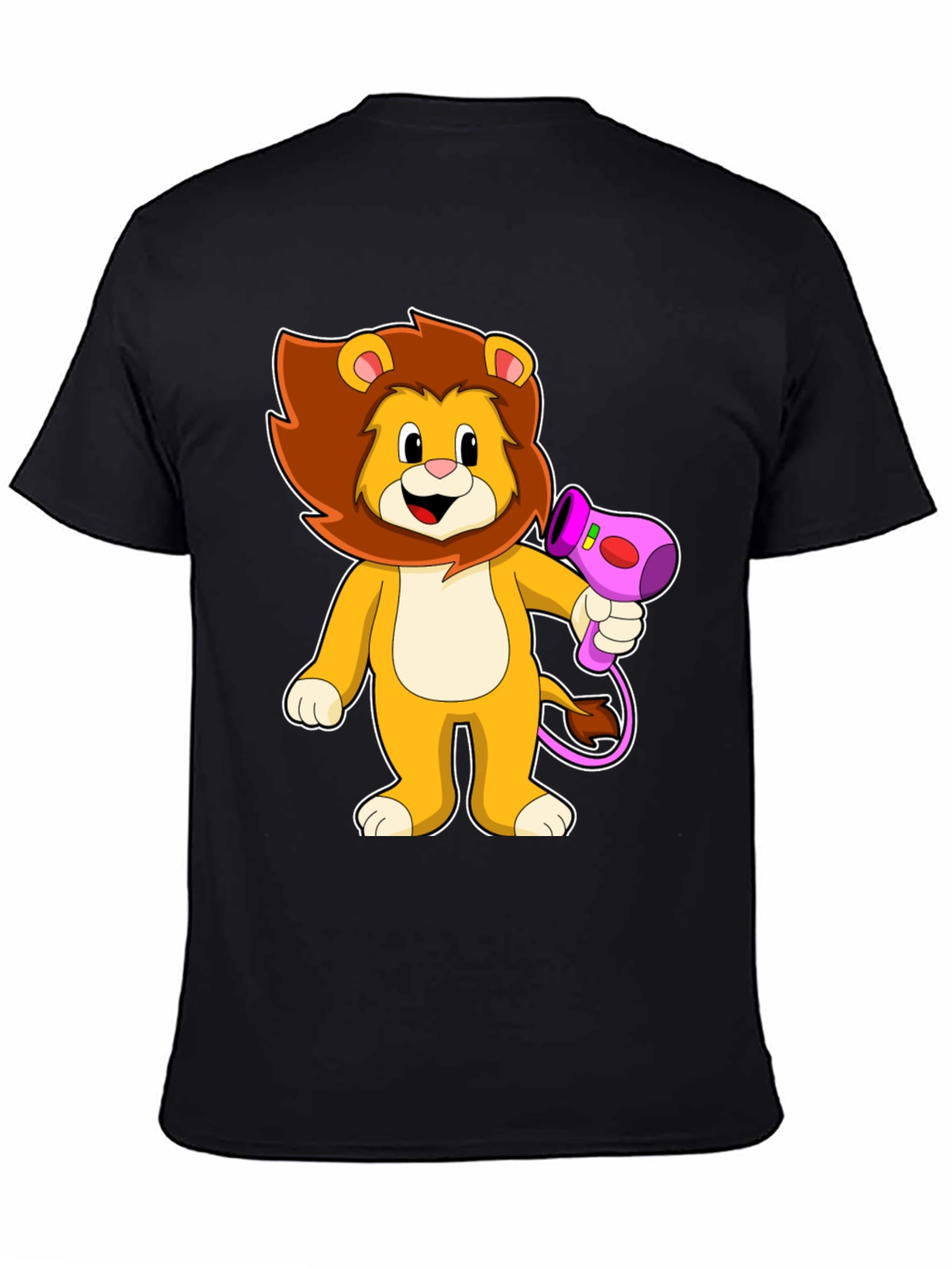 Lion Hair Dryer Graphic Tee