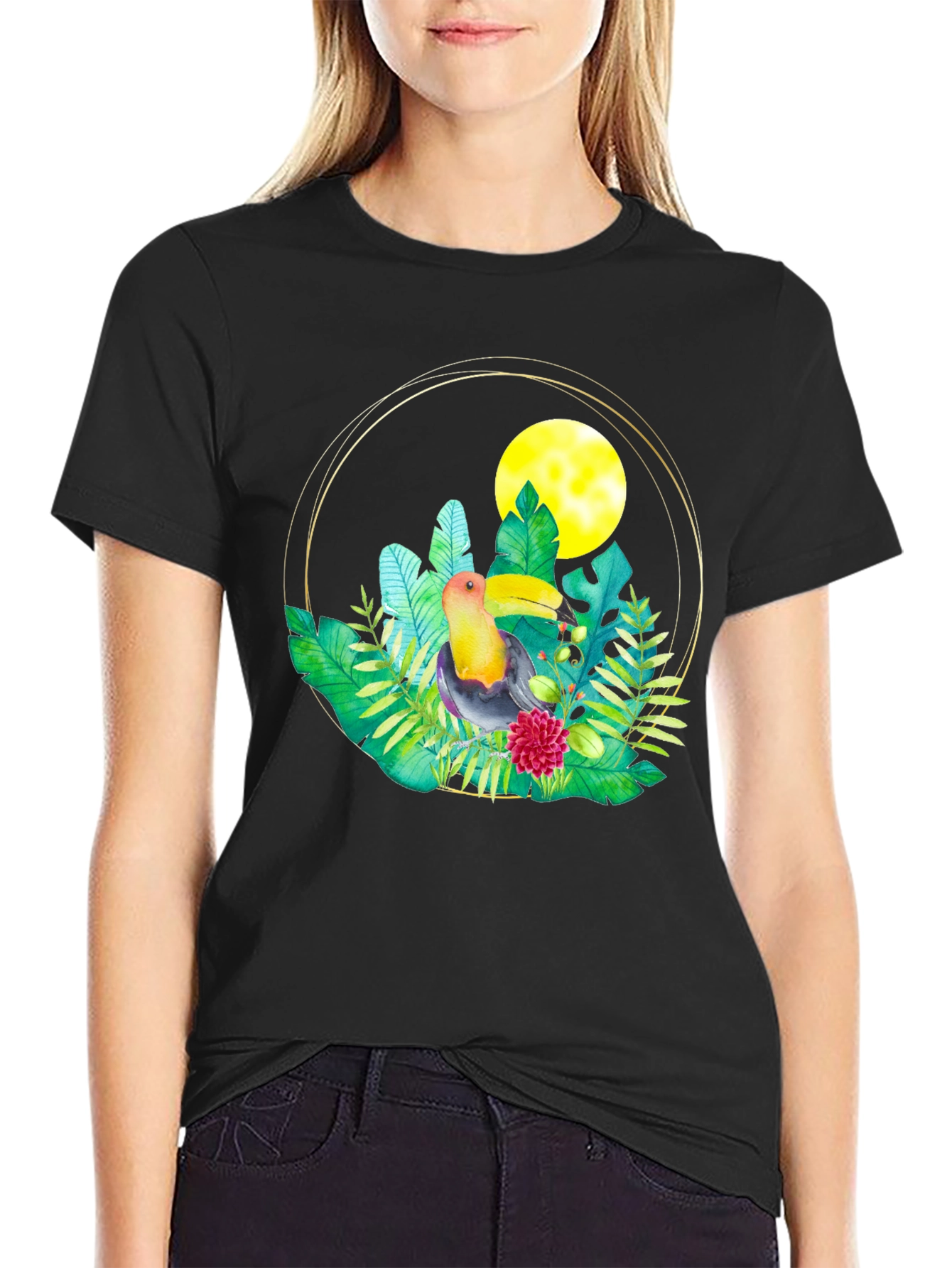 Tropical Toucan Graphic Tee - Summer Vibes