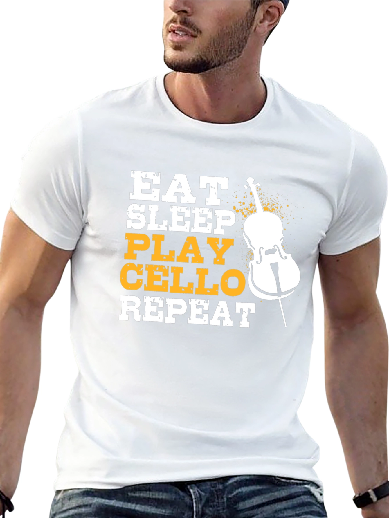 Eat Sleep Play Cello Repeat Musician T-Shirt