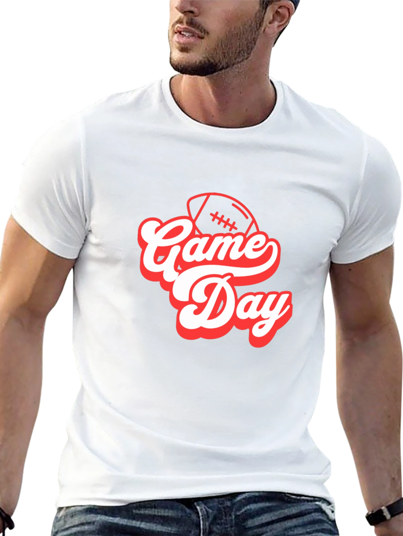 Game Day Football T-Shirt - Black