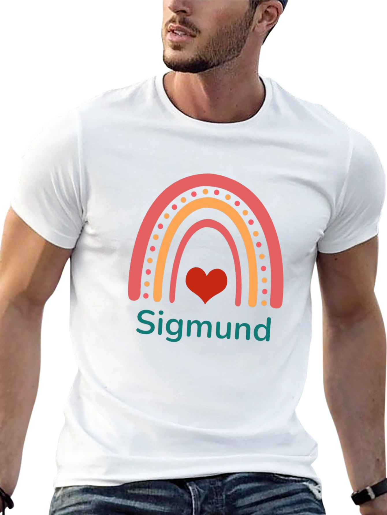 Rainbow Heart T-Shirt - Sigmund