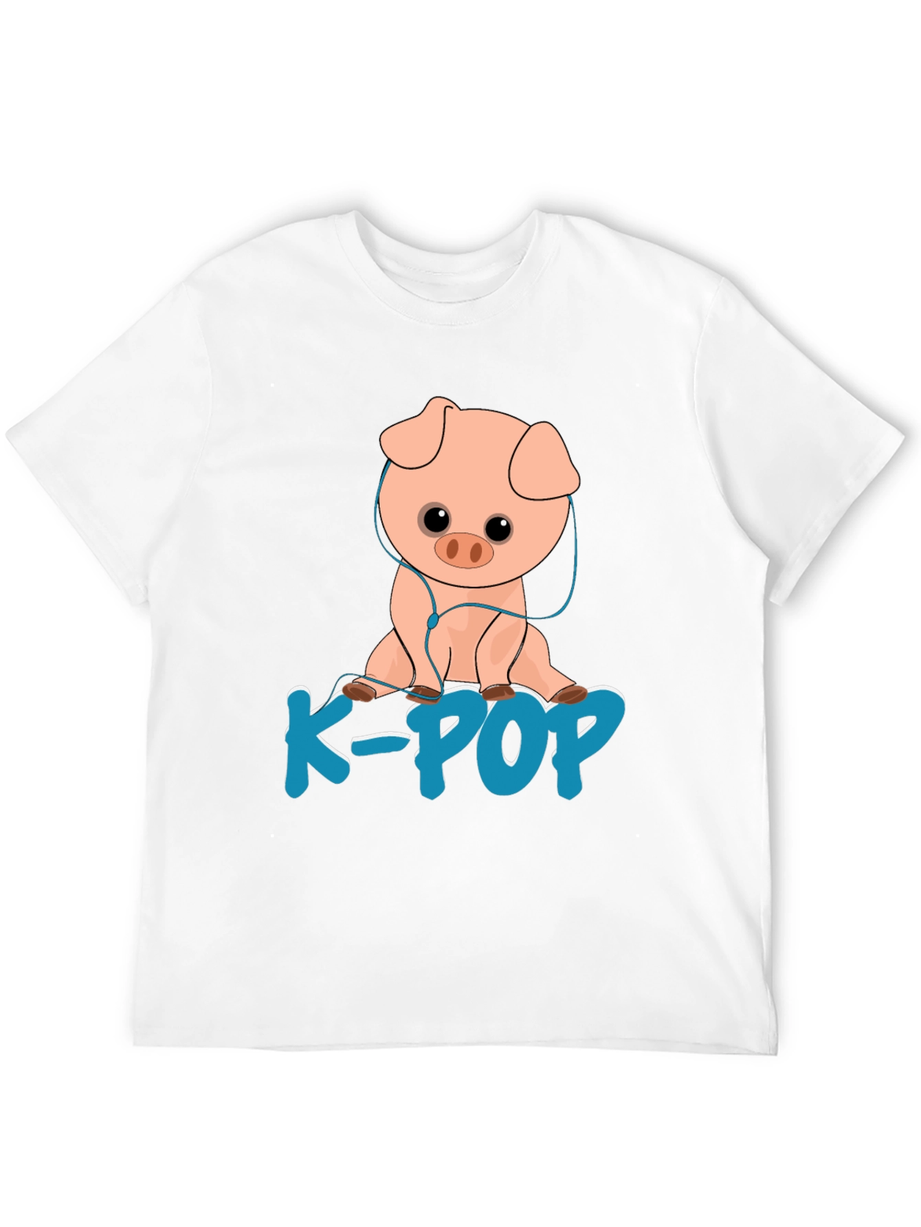 K-Pop Pig T-Shirt - Cute Cartoon Animal Tee