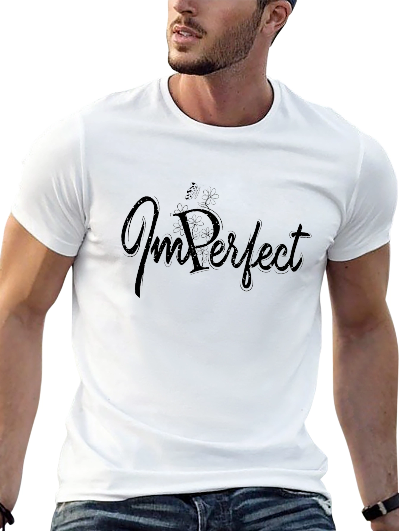 ImPerfect Black Graphic T-Shirt
