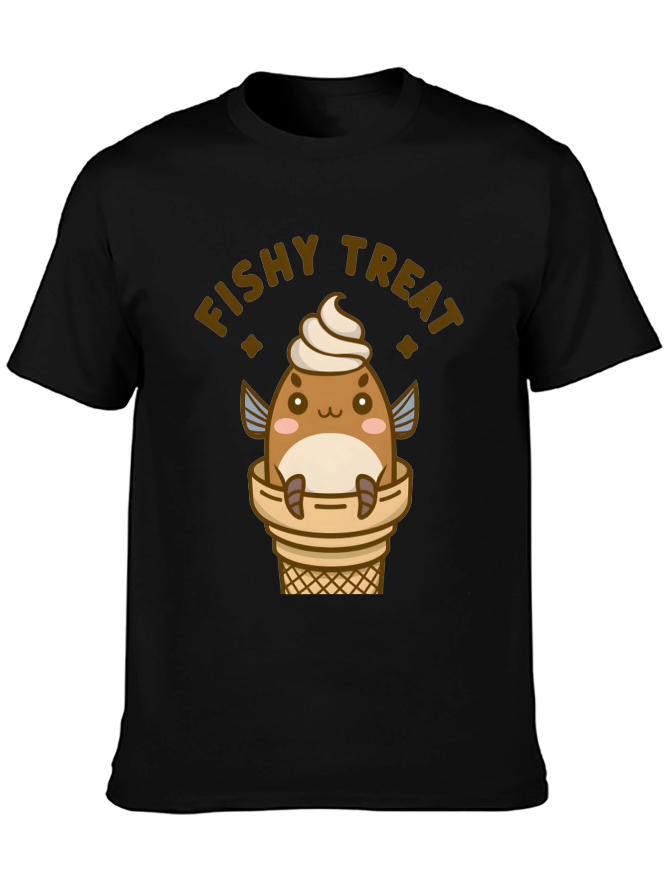 Fishy Treat T-Shirt - Cute Kawaii Ice Cream Fish