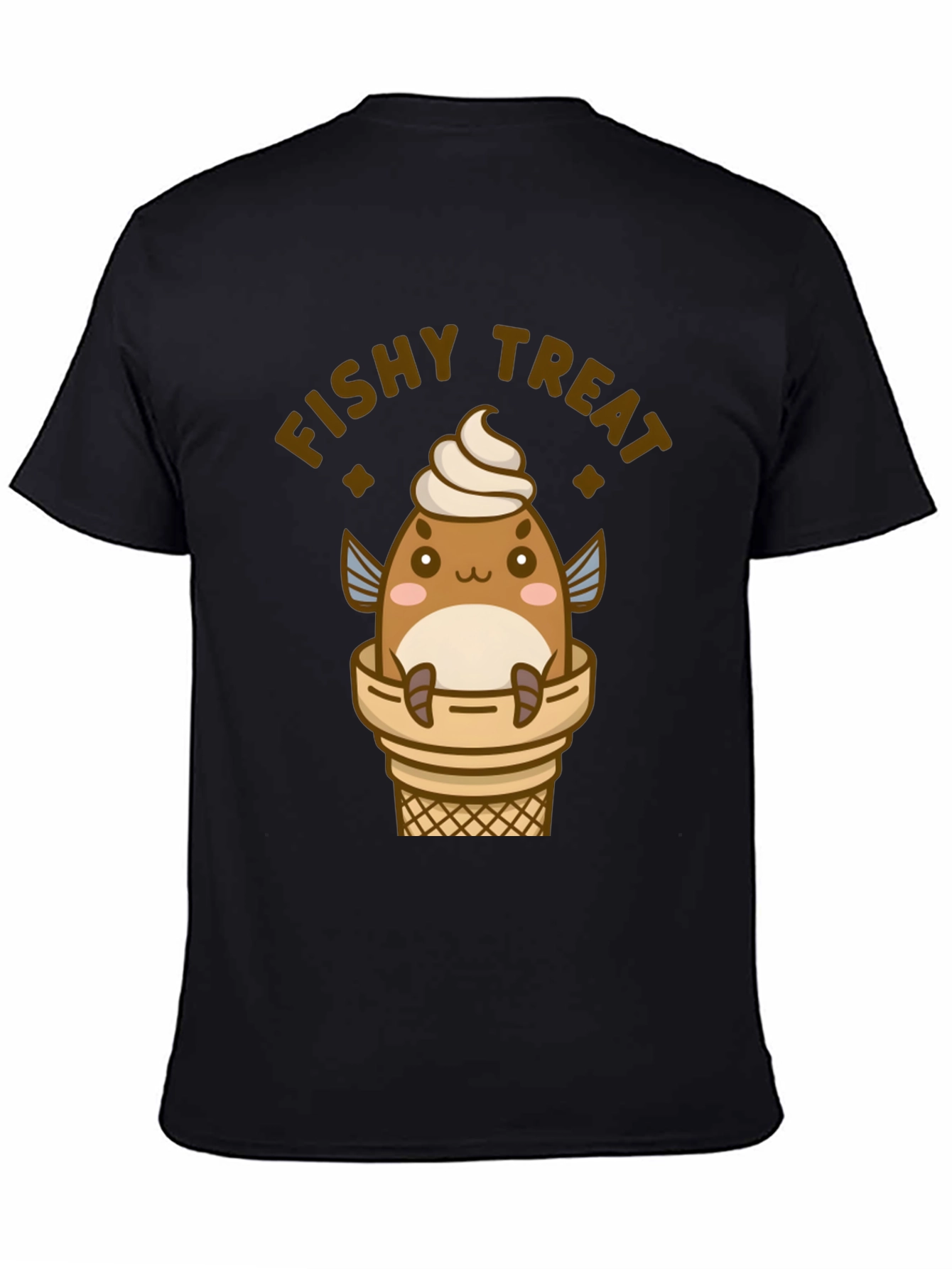 Fishy Treat T-Shirt - Cute Kawaii Ice Cream Fish