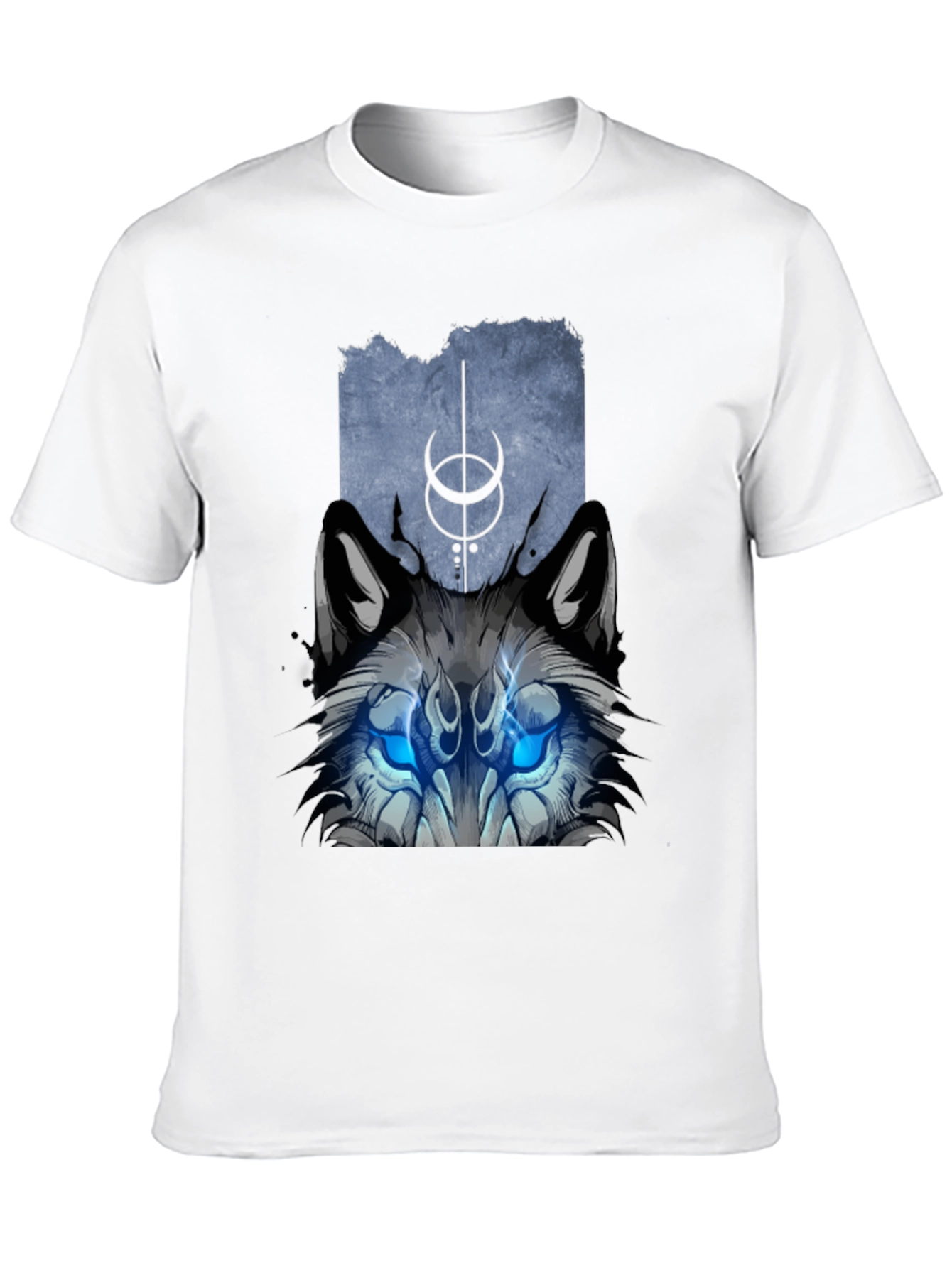 Mystic Wolf Graphic Tee - Black