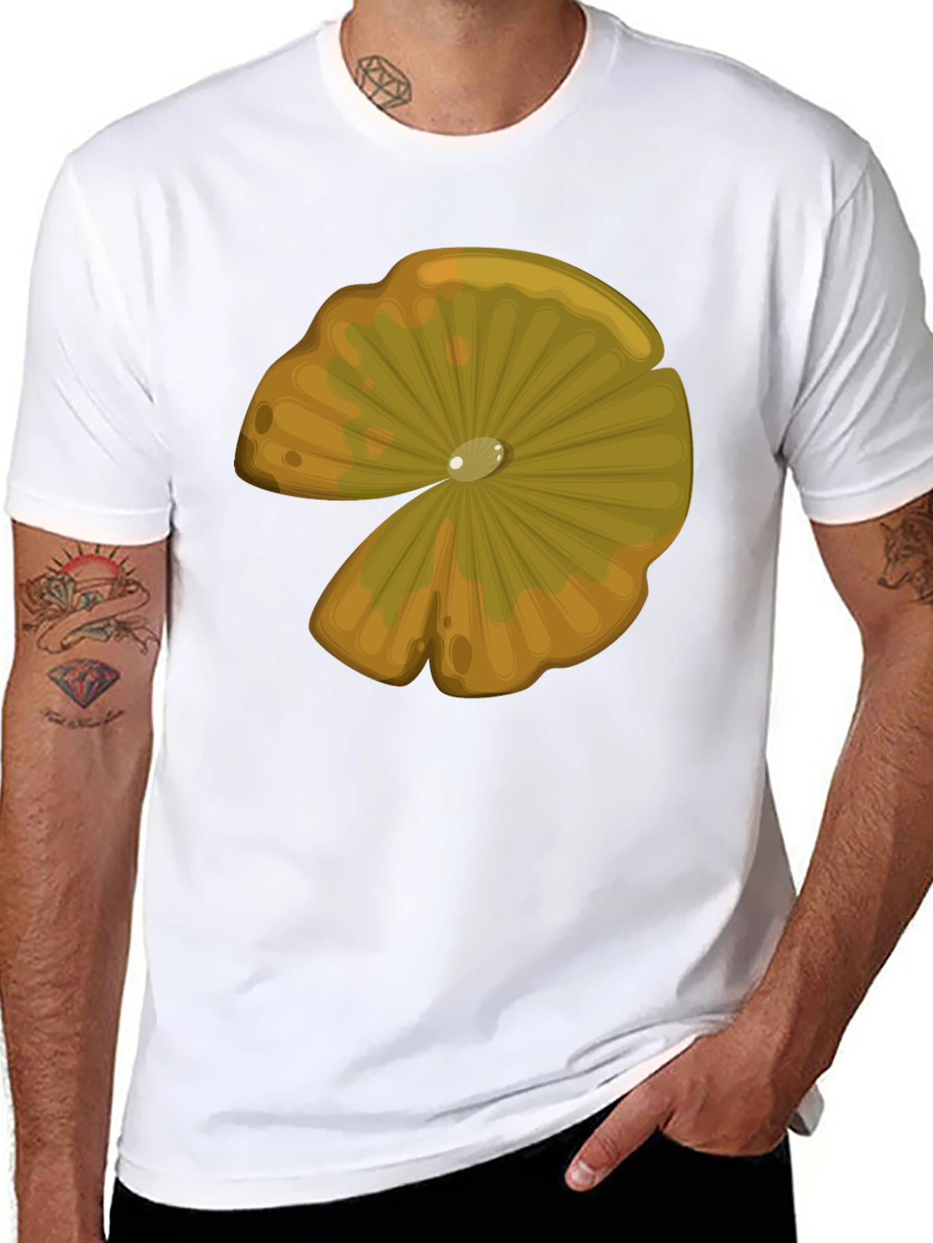 Lily Pad Graphic T-Shirt - Nature Inspired Design