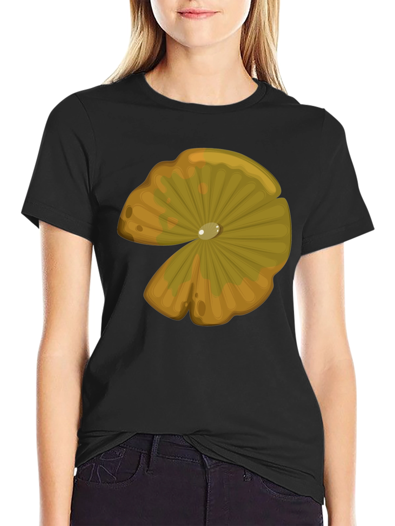Lily Pad Graphic T-Shirt - Nature Inspired Design