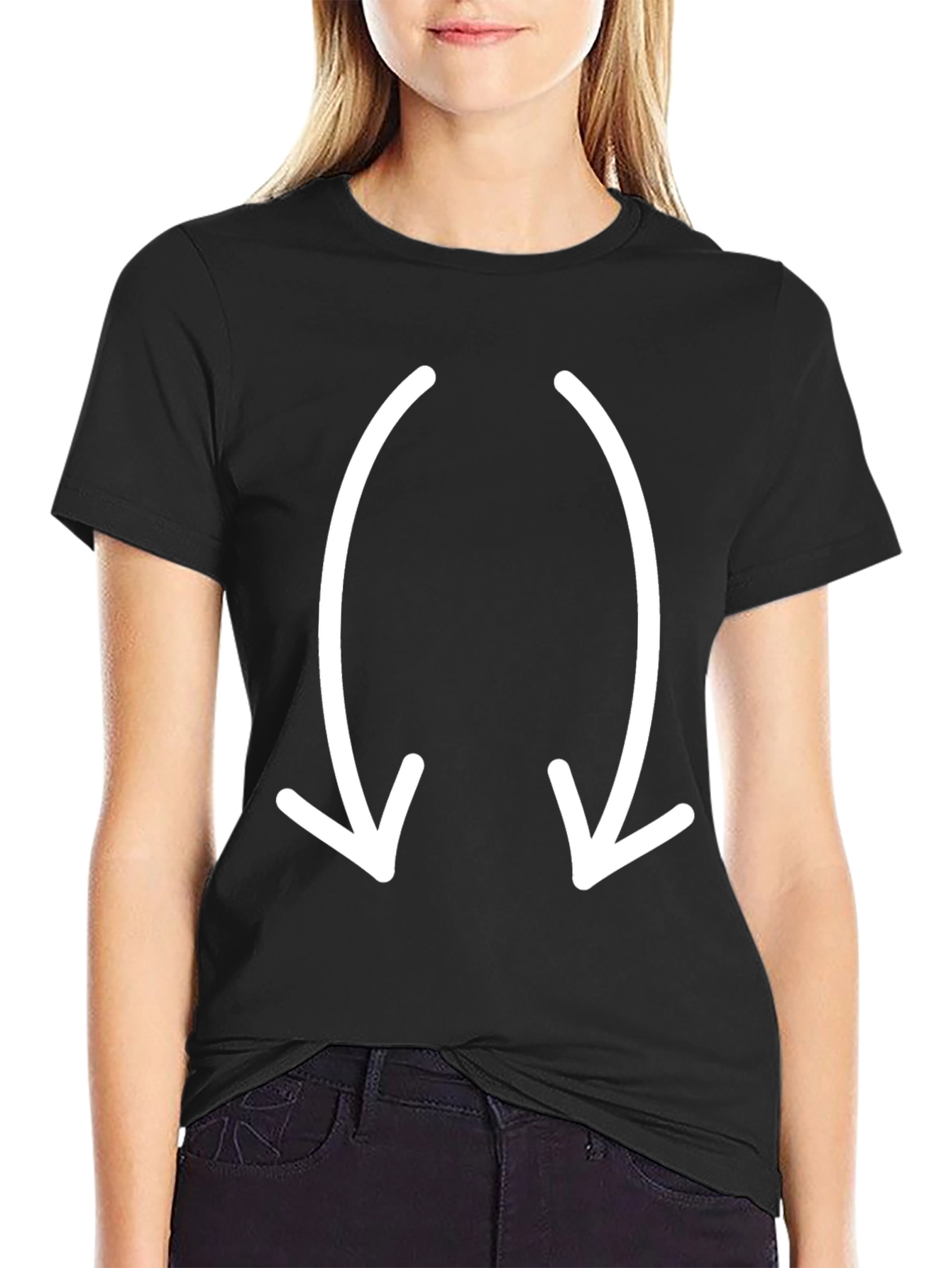 Cool Black T-Shirt with Arrow Design