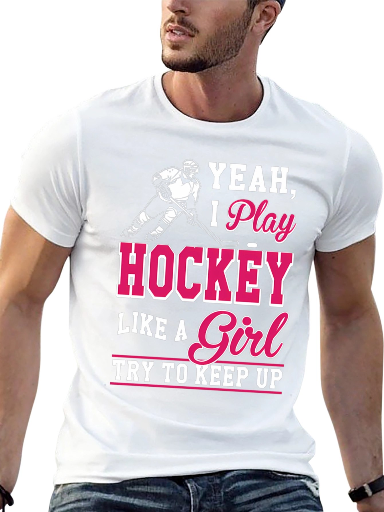 Hockey Girl T-Shirt - Yeah I Play Hockey