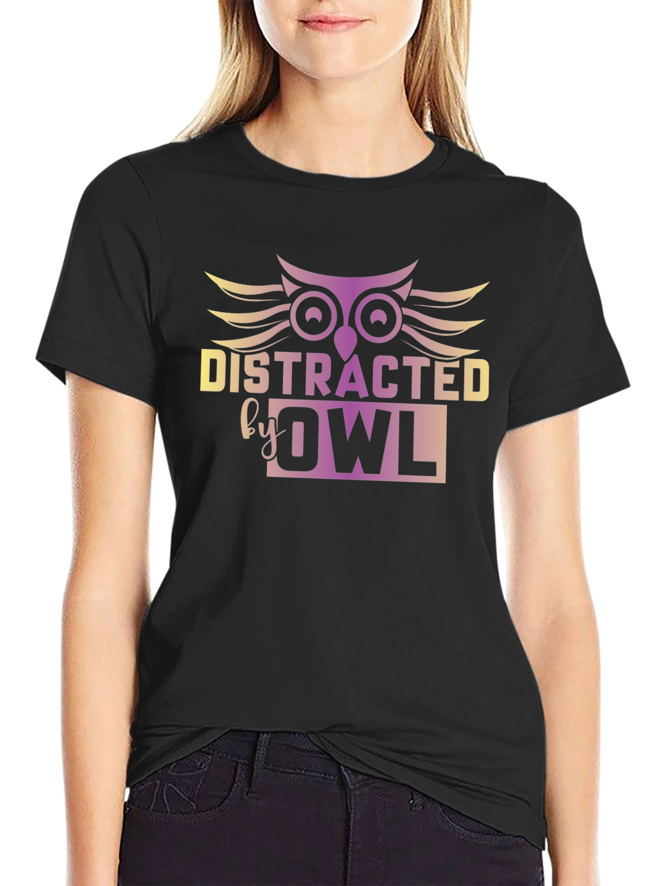 Distracted by Owl Graphic Tee - Unisex