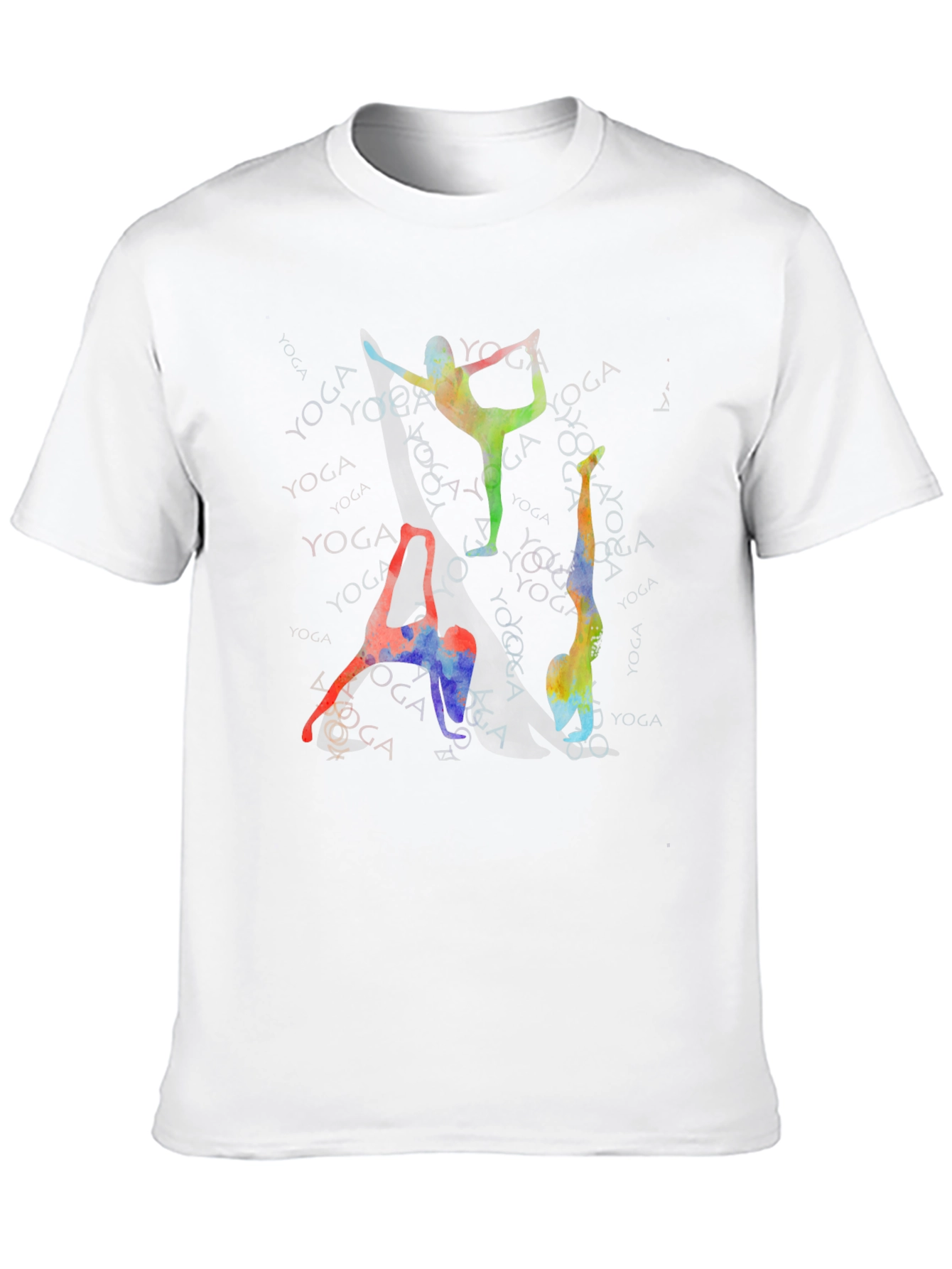 Yoga Poses Graphic Print T-Shirt