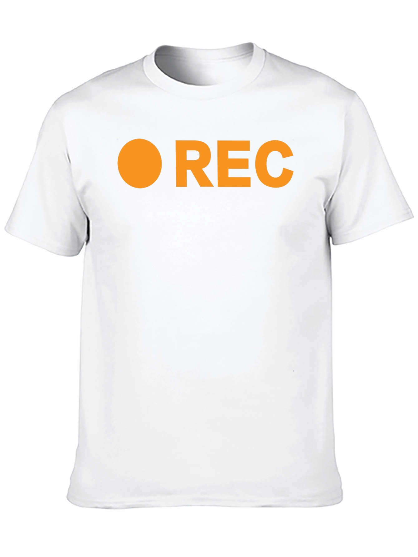 Retro REC T-Shirt - Black Crew Neck Tee