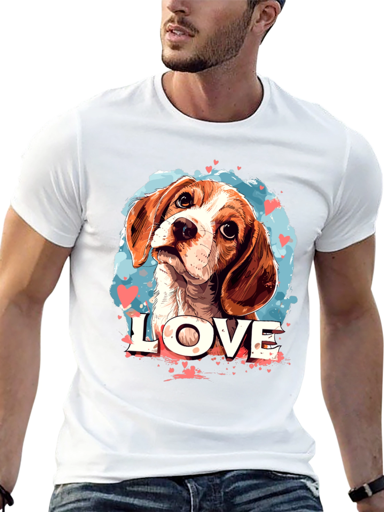 Dog Lover T-Shirt: Beagle Love Design