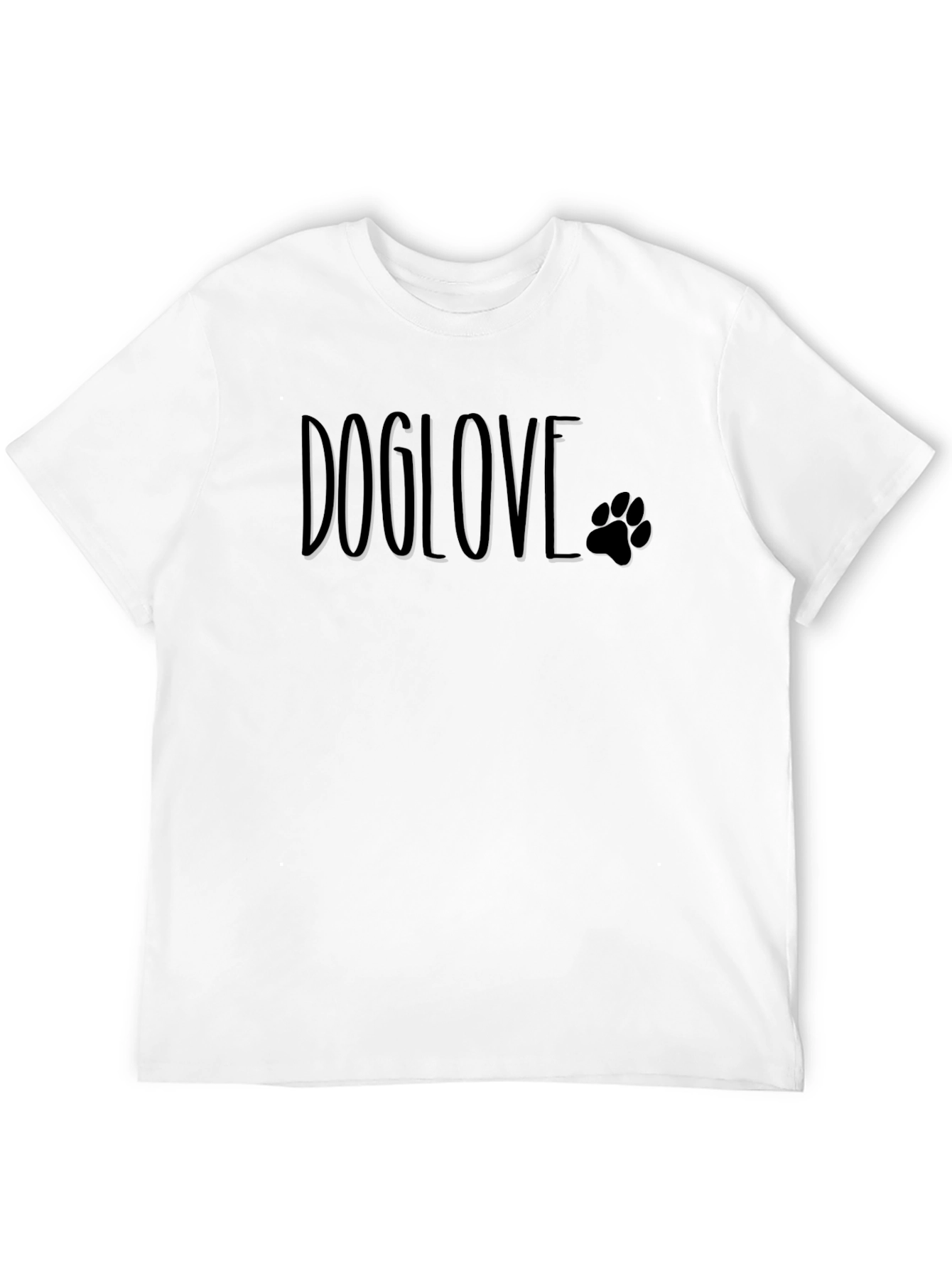 Doglove Paw Print T-Shirt - Stylish Pet Lover Tee