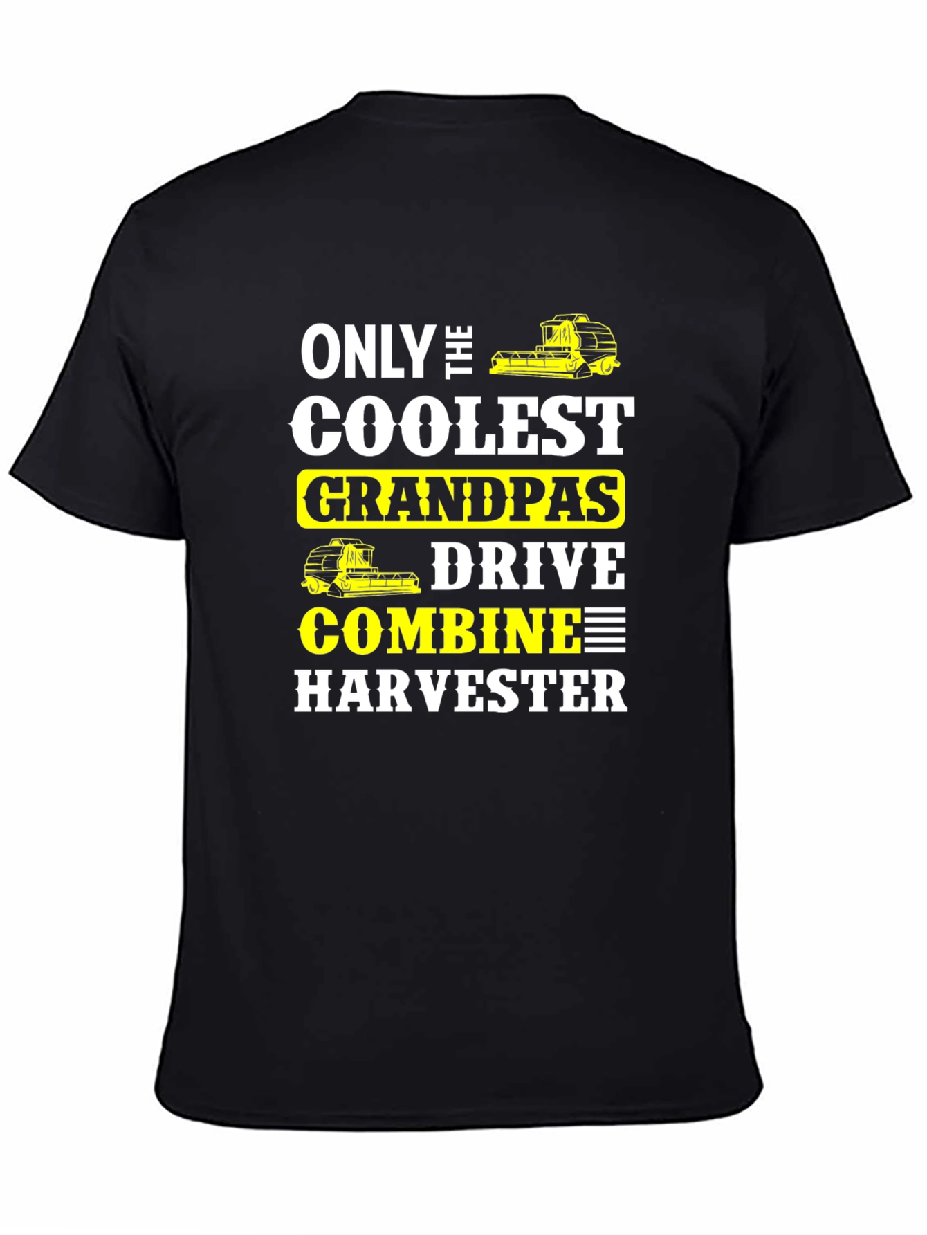 Coolest Grandpas Drive Combine Harvester T-Shirt