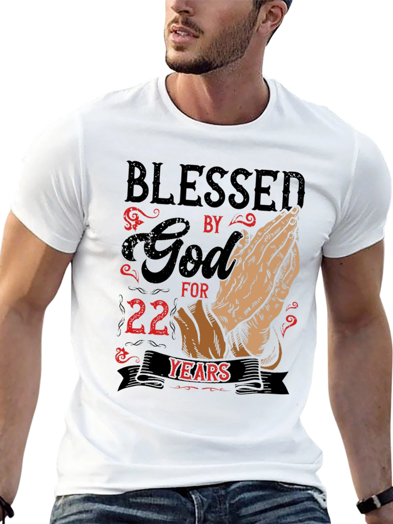 Blessed by God 22 Years T-Shirt
