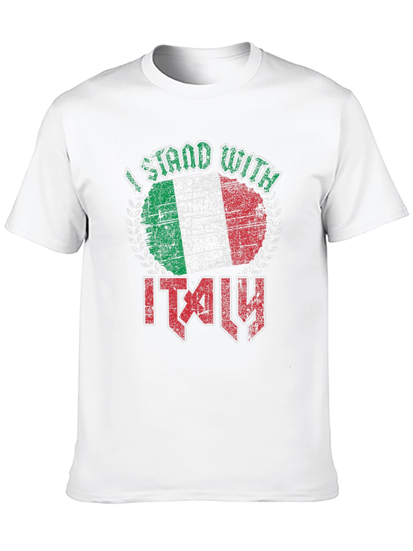 I Stand With Italy Flag Graphic T-Shirt